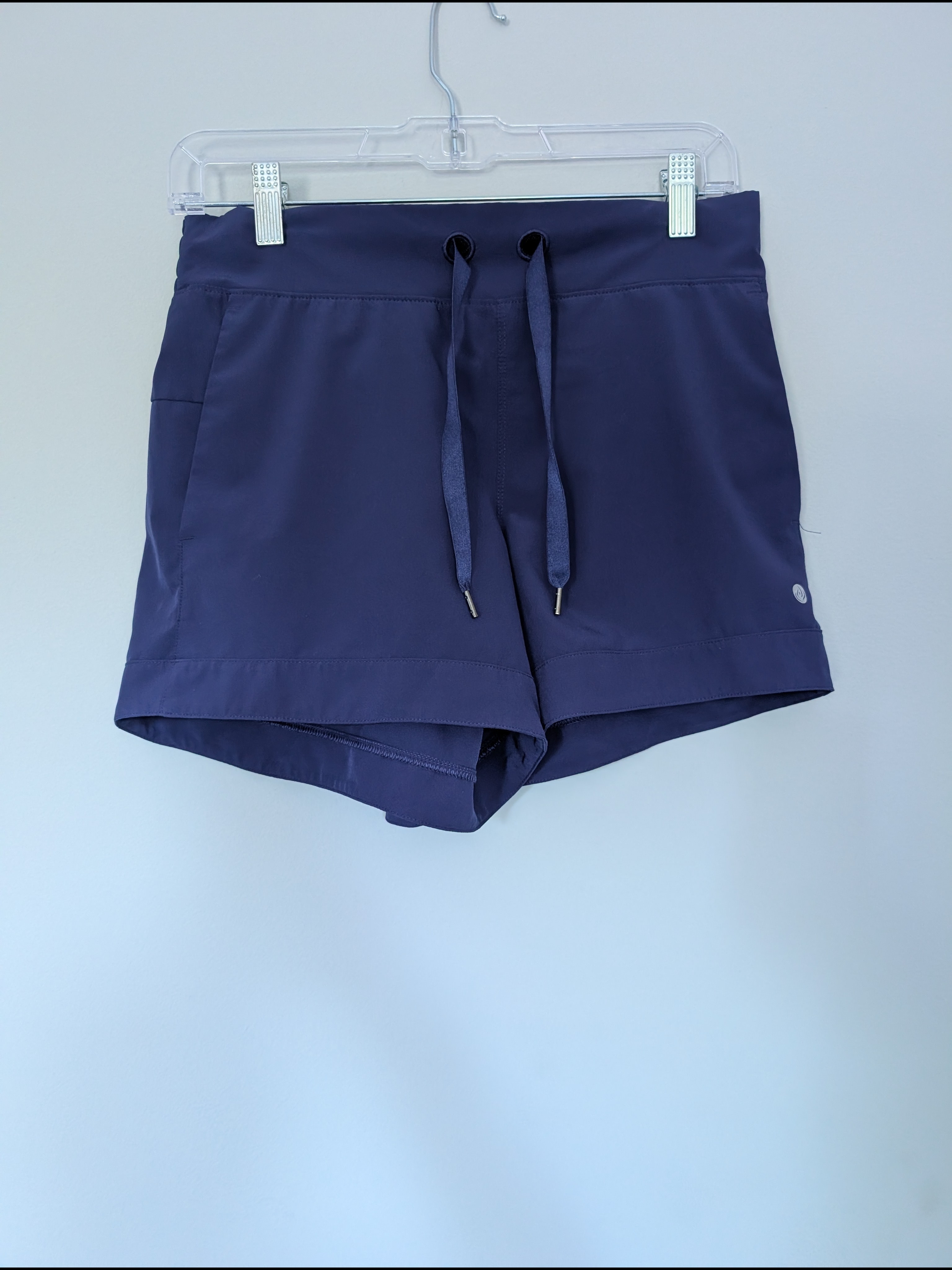 Apana Navy Drawstring Athletic Shorts